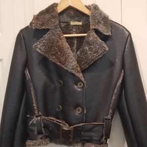 Made in Italy Susy Mix Vegan Leather Jacket